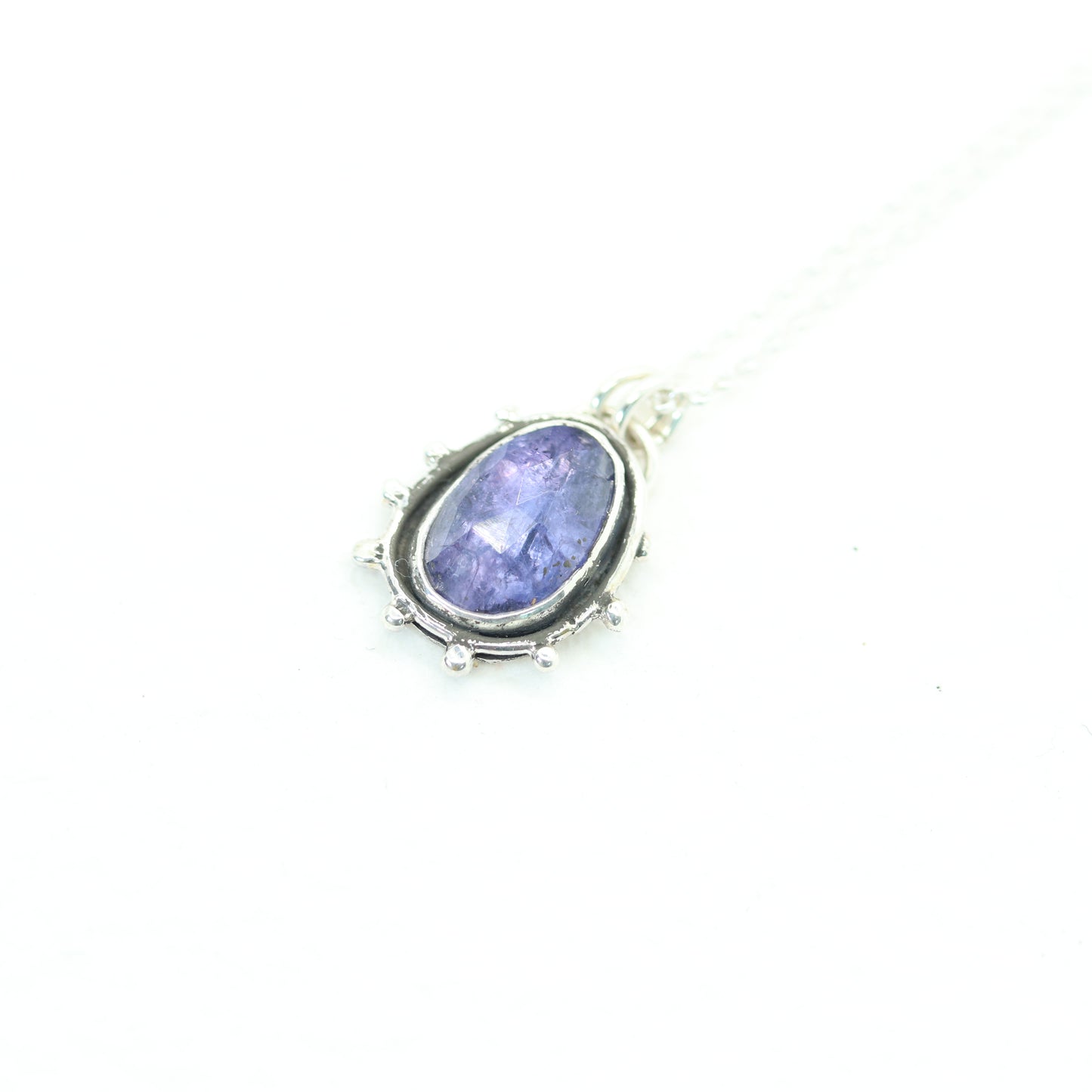 Tanzanite Gemstone Sun Relic Necklace