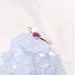 Load image into Gallery viewer, Tourmaline gemstone ring on gold bohemian ring band
