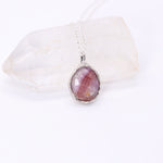 Load image into Gallery viewer, Super 7 melody stone gemstone pendant in organic raw sterling silver
