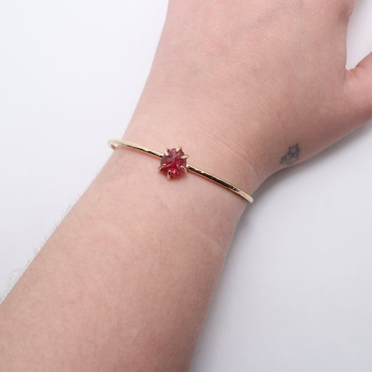Pink Tourmaline Cuff Bracelet