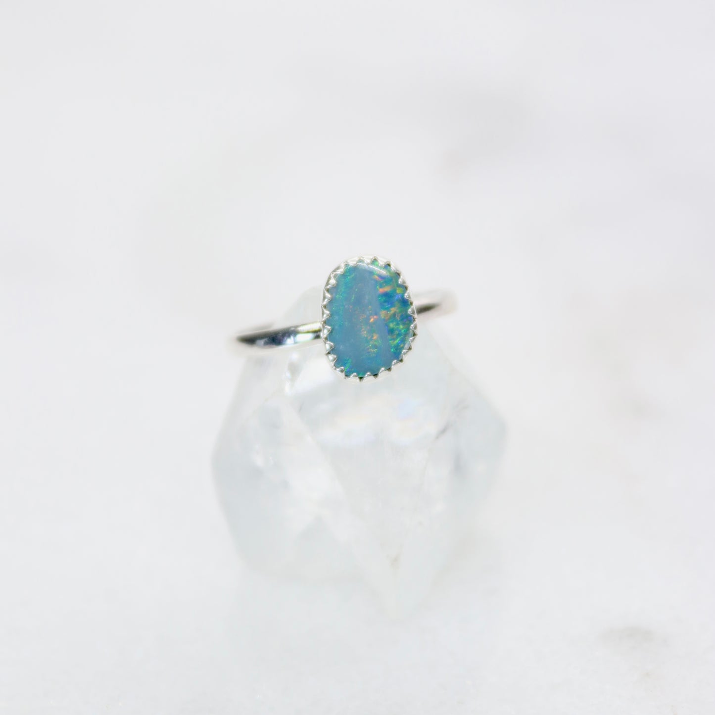 Australian Boulder Opal Ring | Size 7