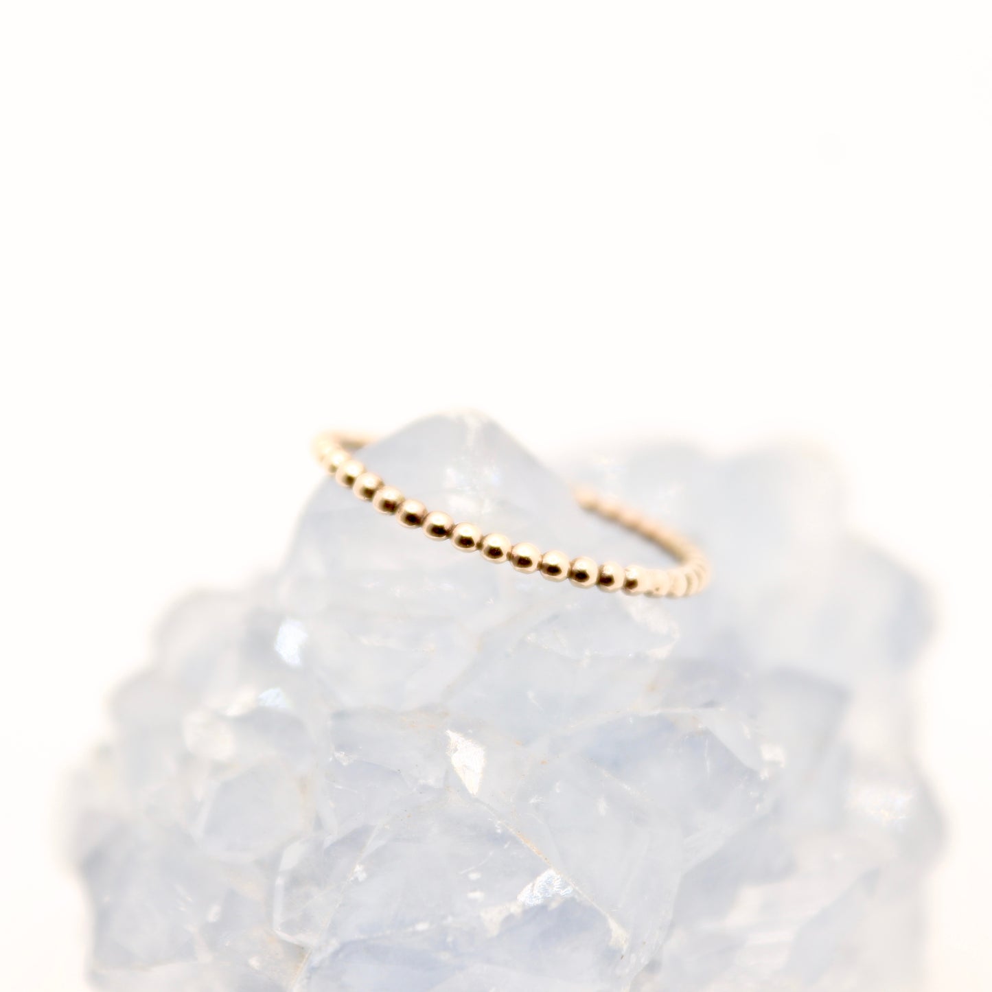 gold dot stacking ring