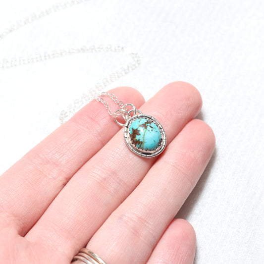Sierra Nevada Turquoise Necklace in Sterling Silver