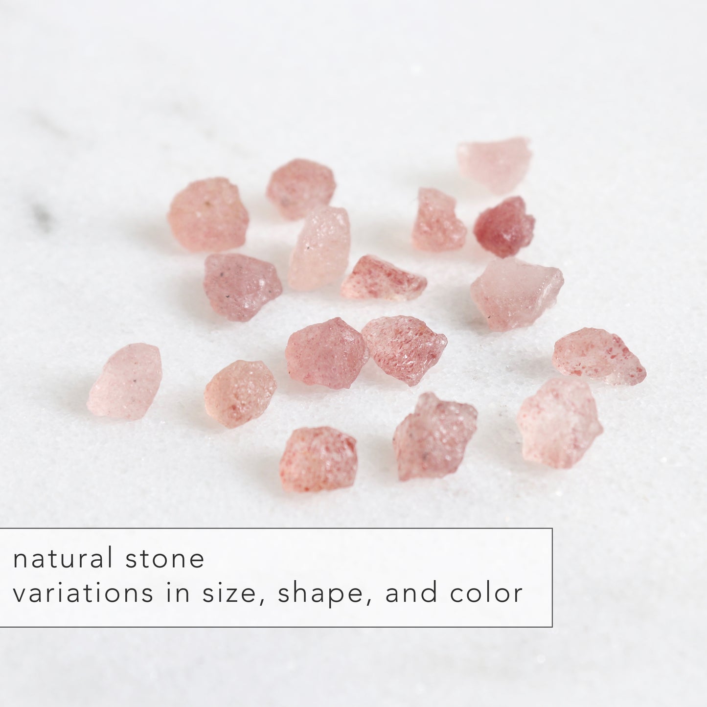 raw rose quartz crystal ring