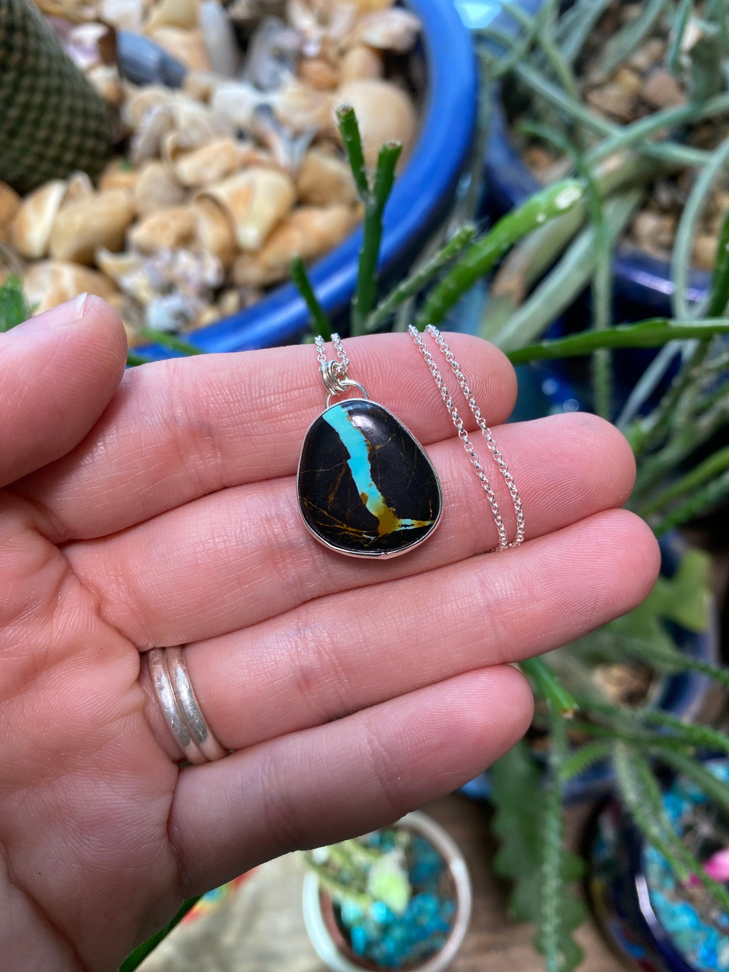 Blackjack Turquoise Pendant