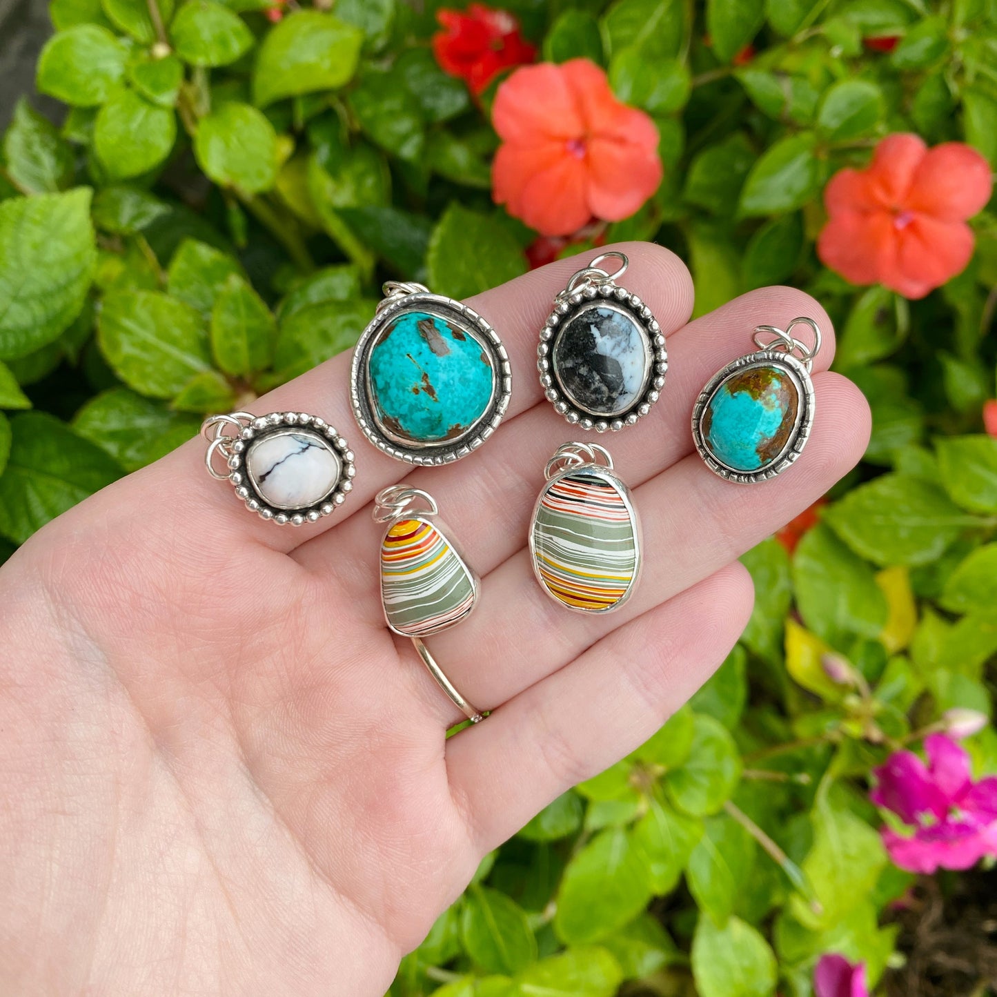 Vintage Fordite Necklace