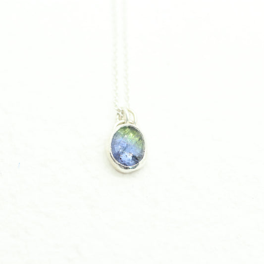 Bicolor Tanzanite Gemstone Necklace