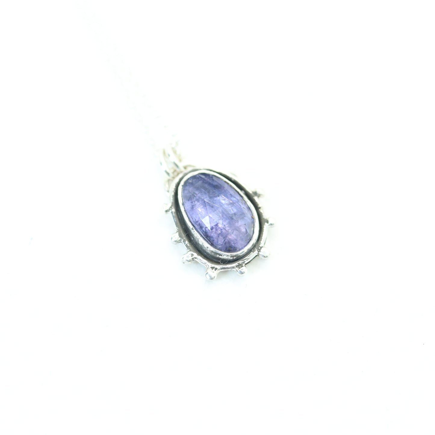 Tanzanite Gemstone Sun Relic Necklace