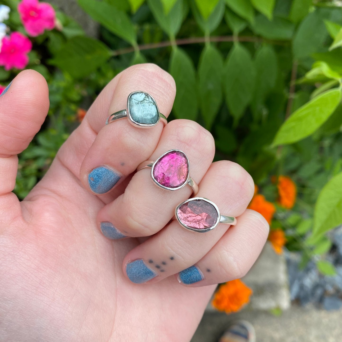Pink Tourmaline Ring, Size 8