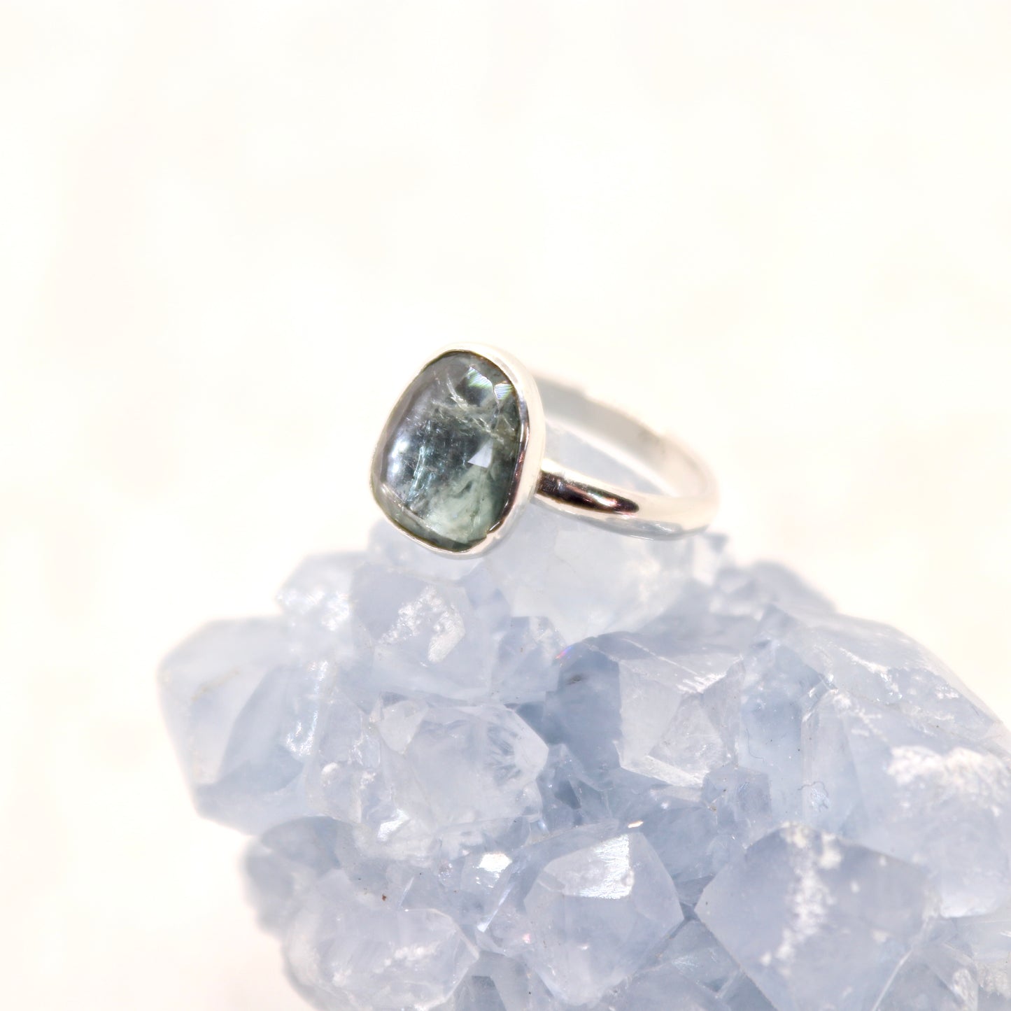 Green Tourmaline Ring, Size 6