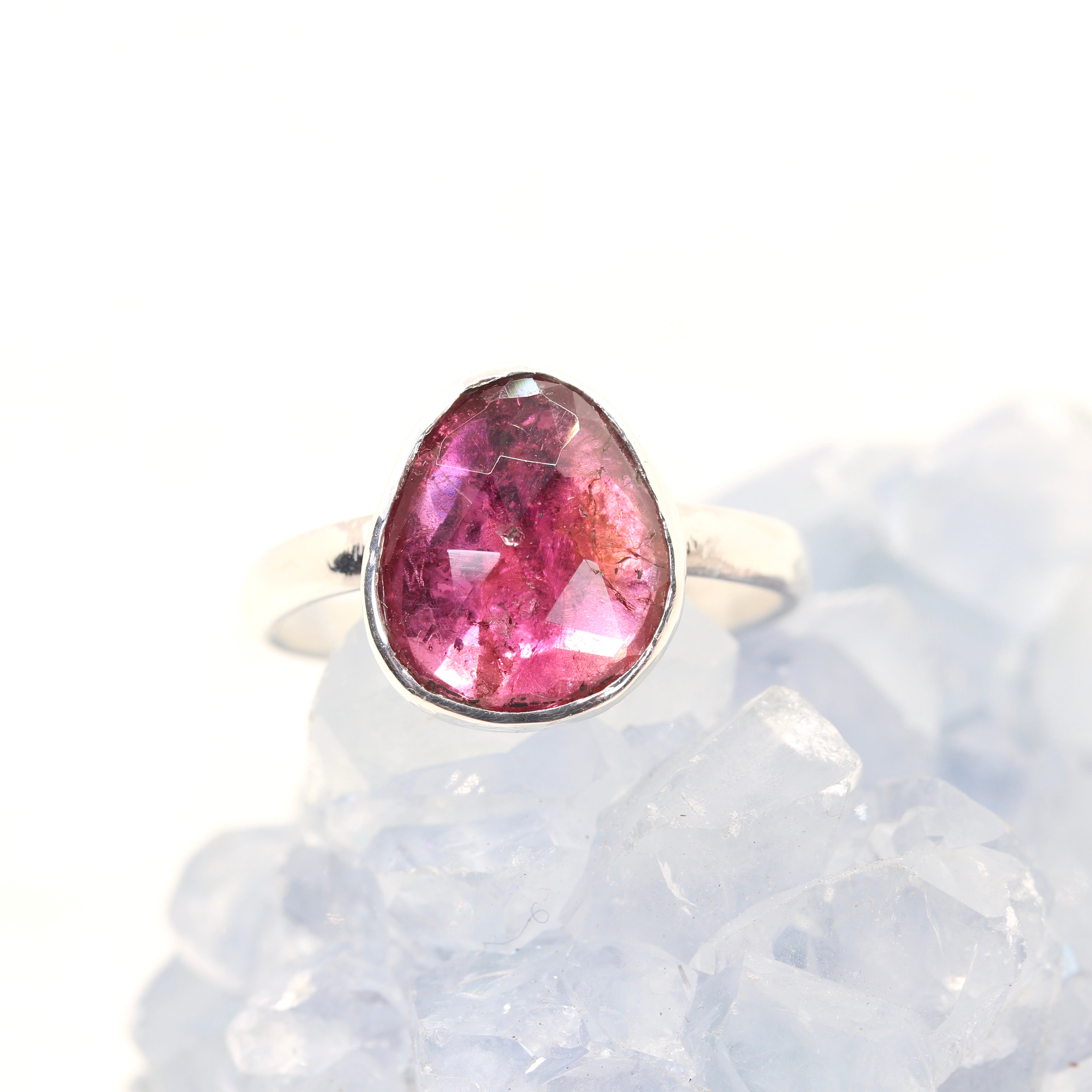 Pink Tourmaline Ring, Size 7 1/2