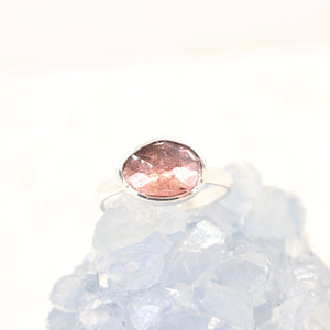 Pink Tourmaline Ring, Size 8