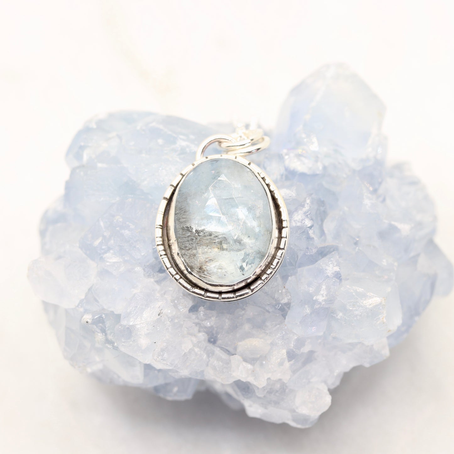 Moss Aquamarine Bohemian Necklace