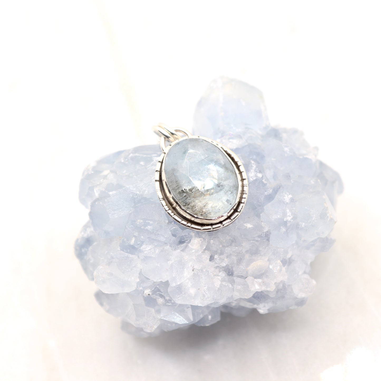 Moss Aquamarine Bohemian Necklace