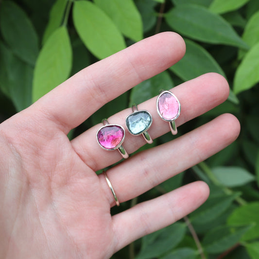 Green Tourmaline Ring, Size 6