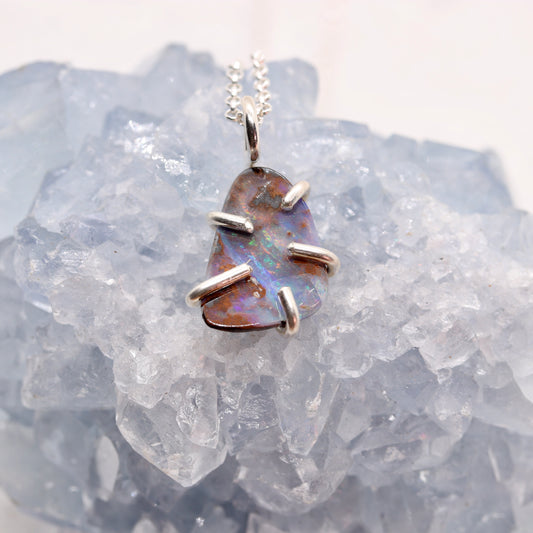 Australian Boulder Opal Necklace