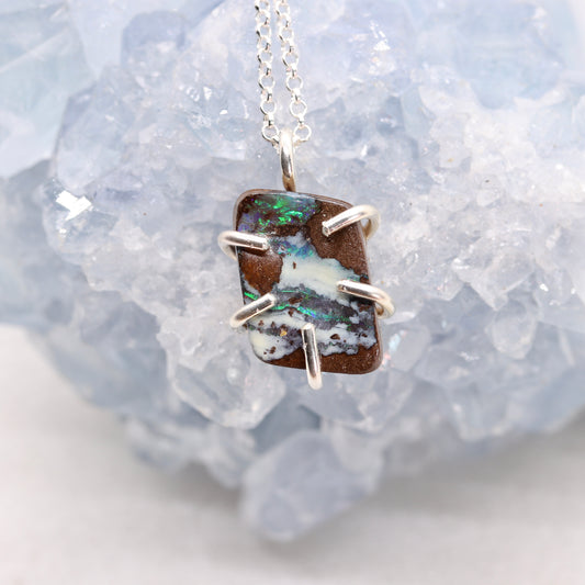 Australian Boulder Opal Necklace
