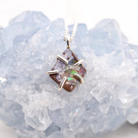Australian Boulder Opal Necklace