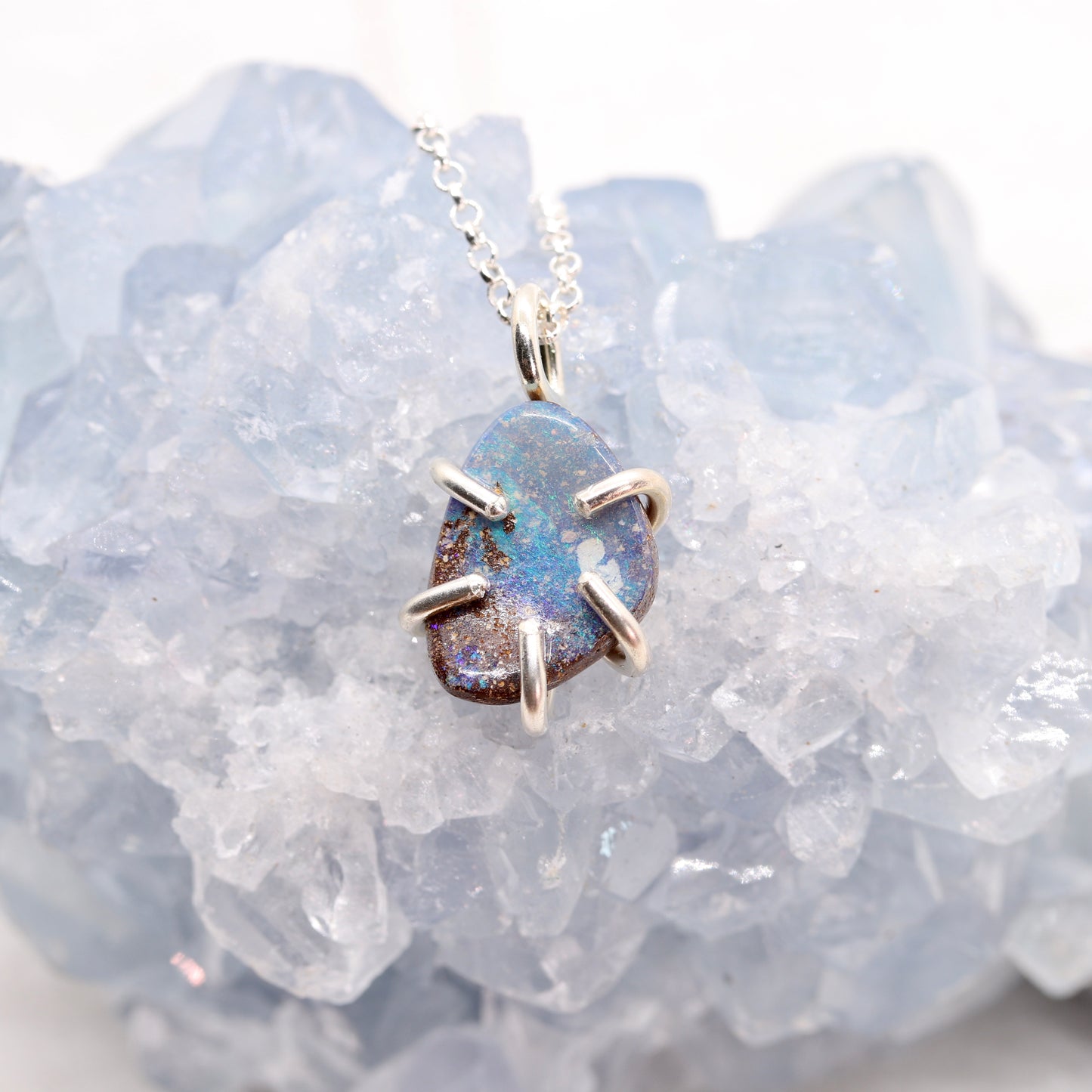 Australian Boulder Opal Necklace