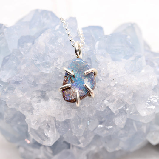 Australian Boulder Opal Necklace