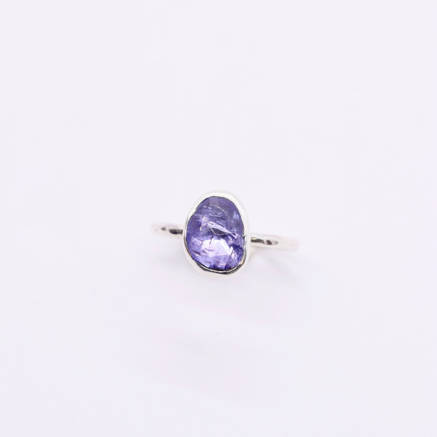 Tanzanite gemstone stacking ring