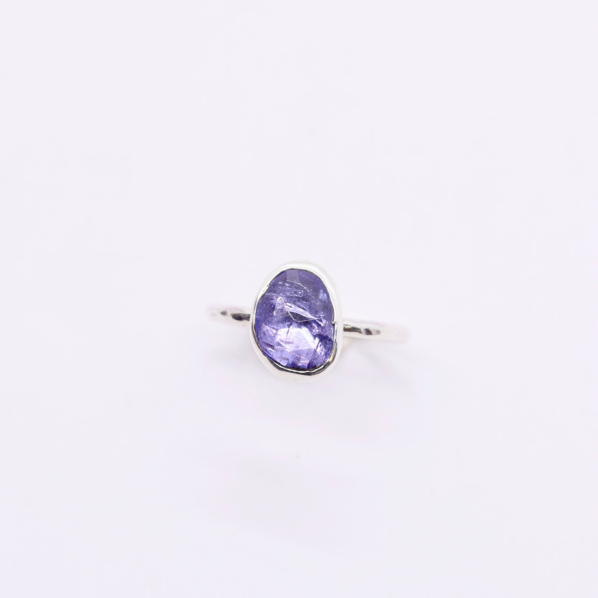 Tanzanite gemstone stacking ring