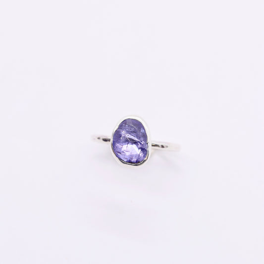 Tanzanite gemstone stacking ring
