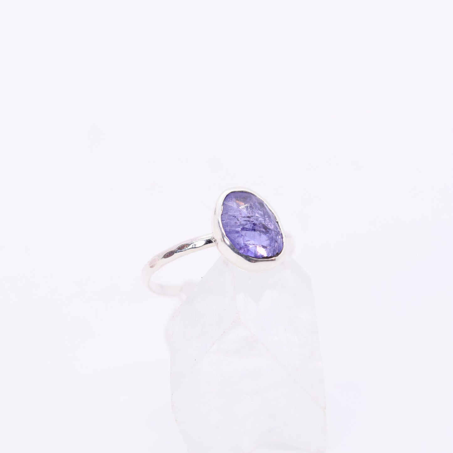 Tanzanite gemstone stacking ring