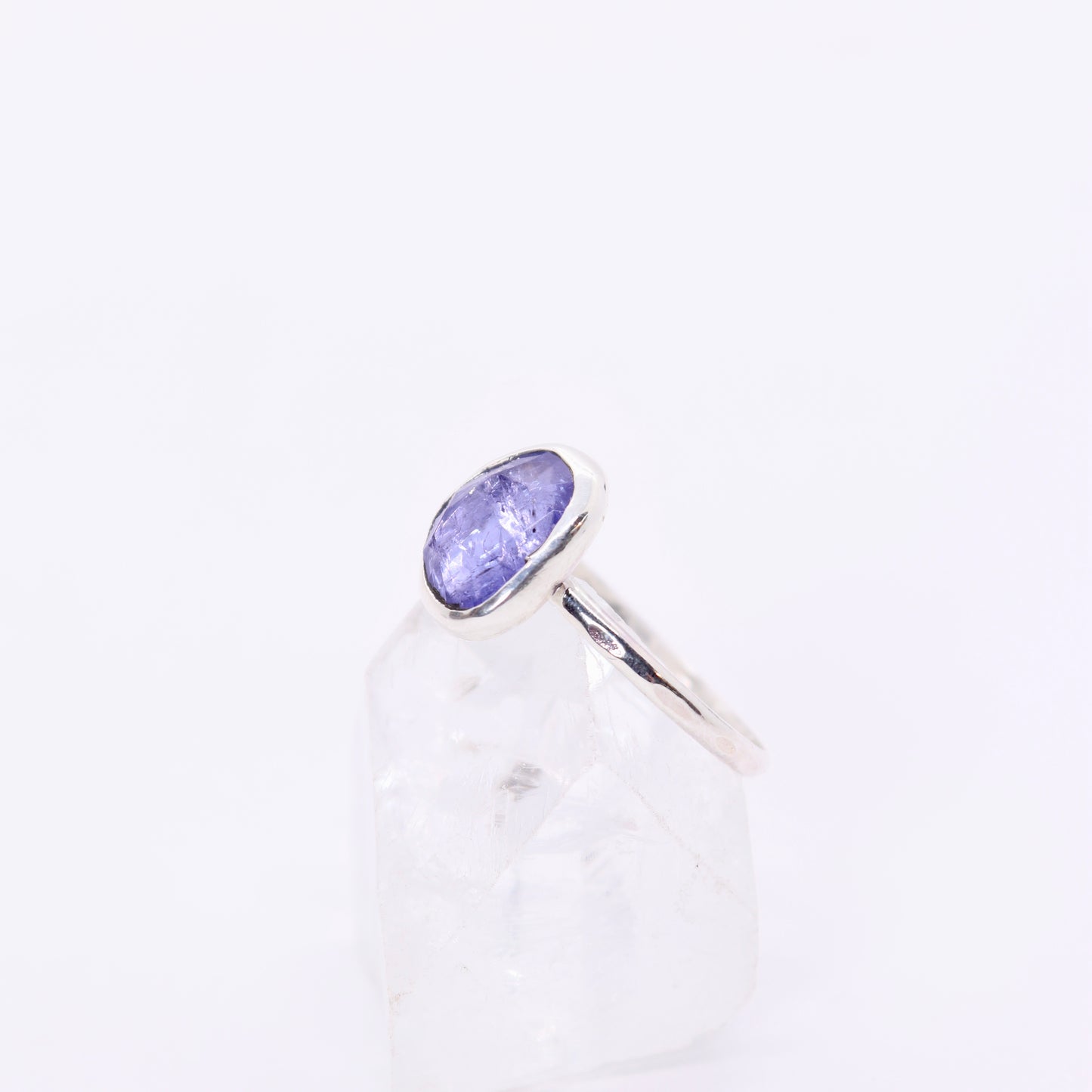 Tanzanite gemstone stacking ring