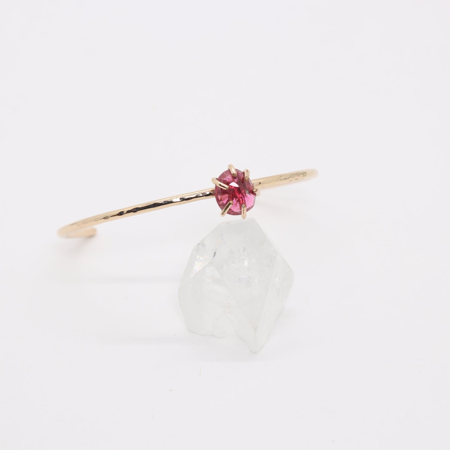 Pink Tourmaline Cuff Bracelet