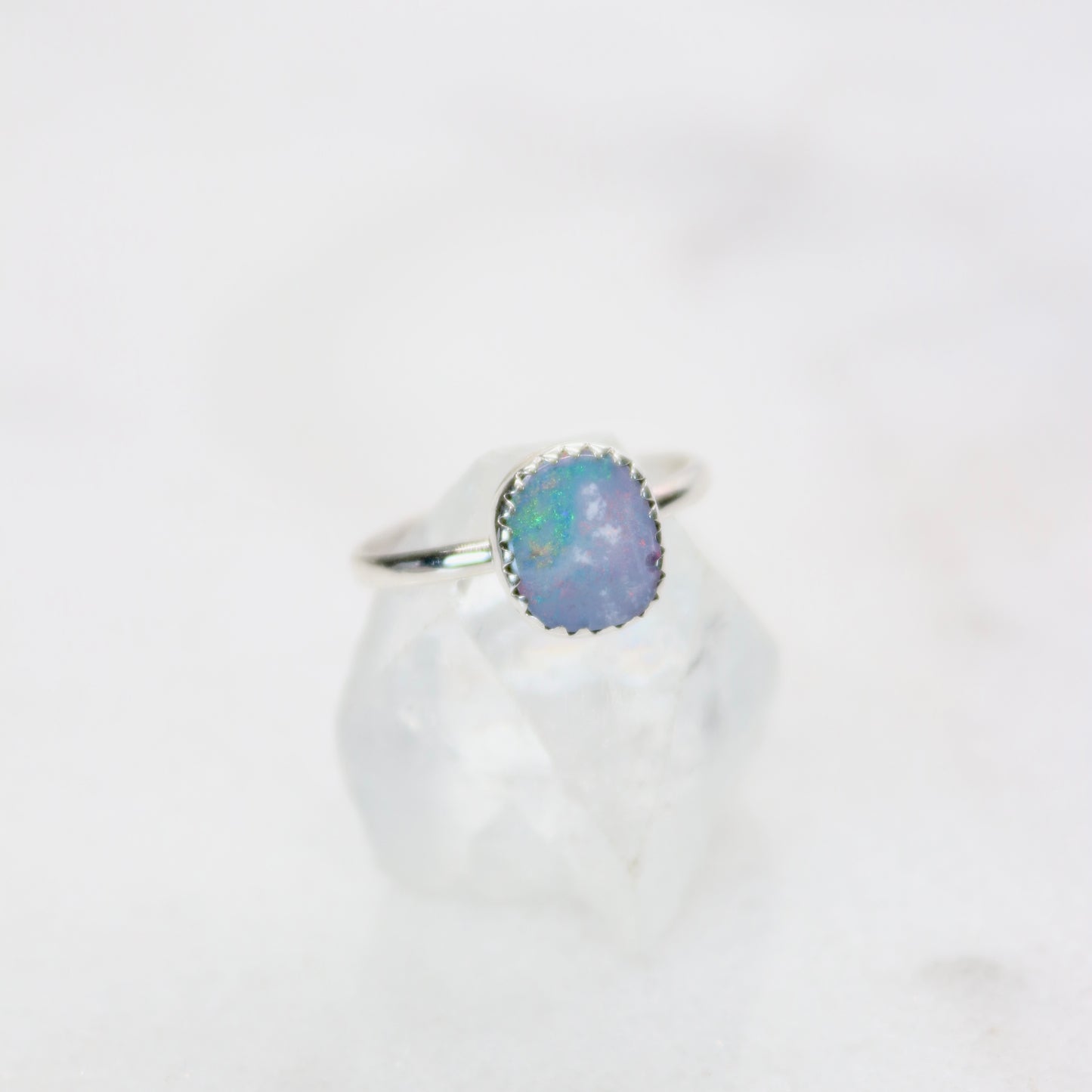 Australian Boulder Opal Ring | Size 8