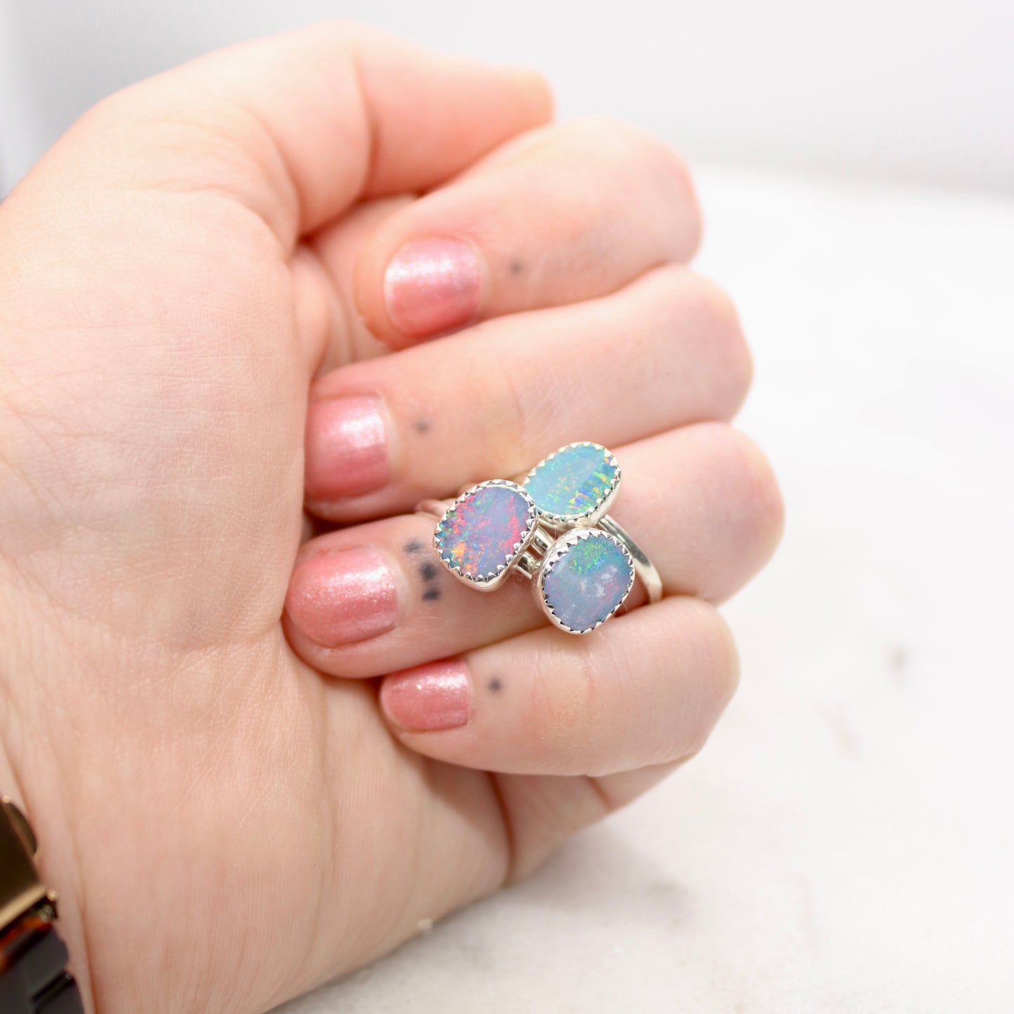 Australian Boulder Opal Ring | Size 7