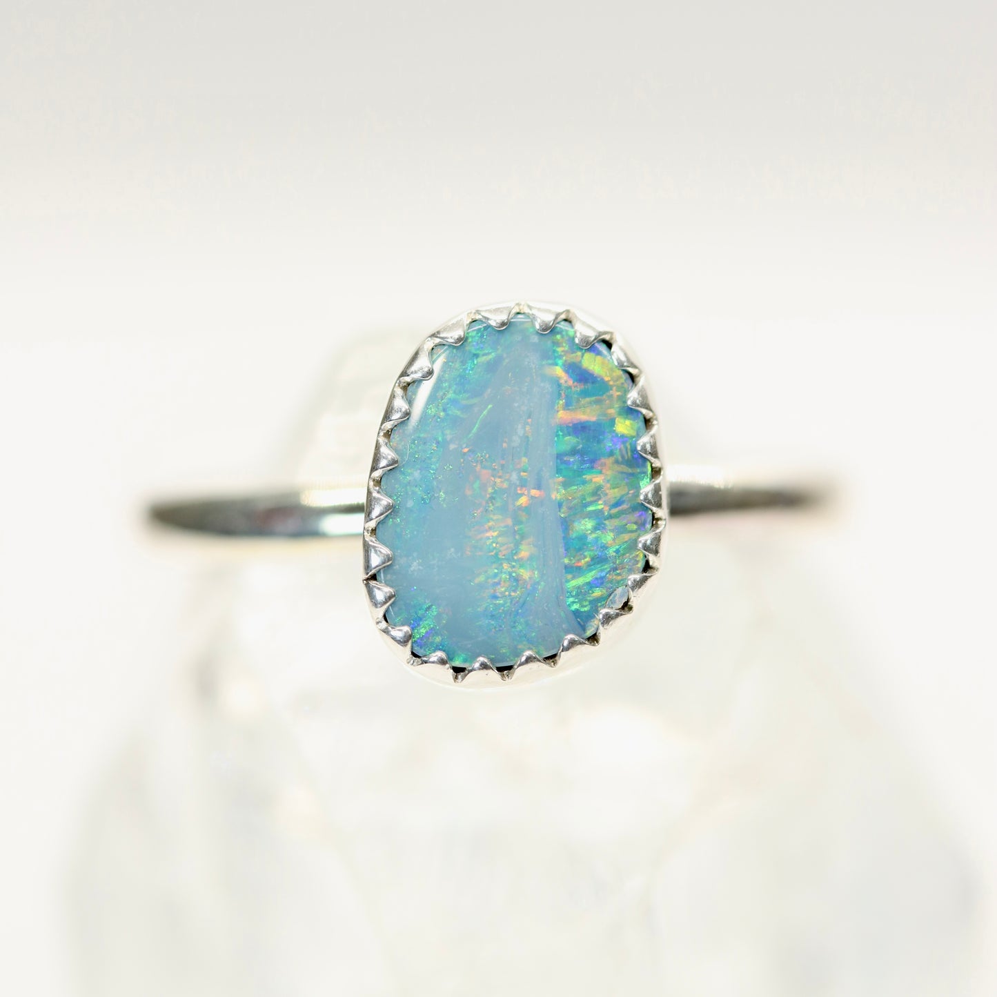 Australian Boulder Opal Ring | Size 7