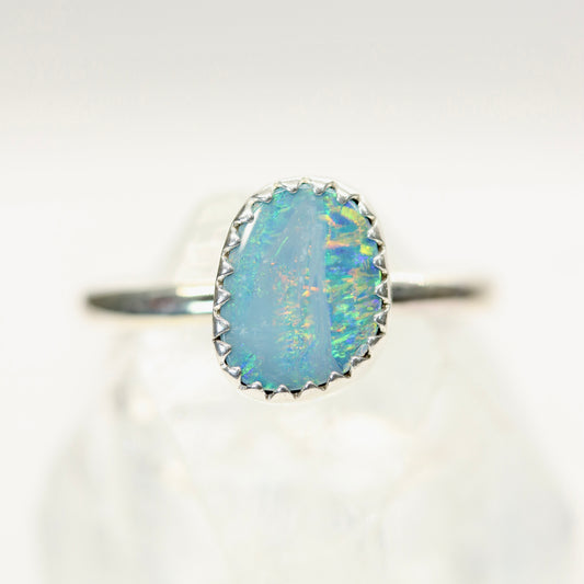 Australian Boulder Opal Ring | Size 7
