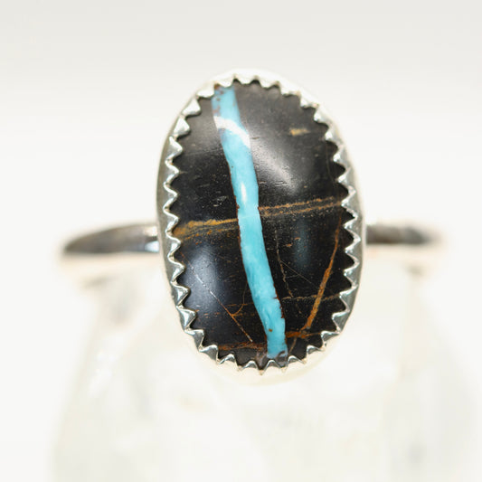 Blackjack Turquoise Ring | Size 9