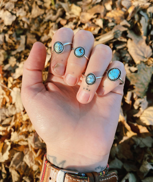 Golden Hills Lavender Turquoise Ring