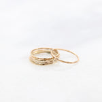 Load image into Gallery viewer, gold hammered stacking ring
