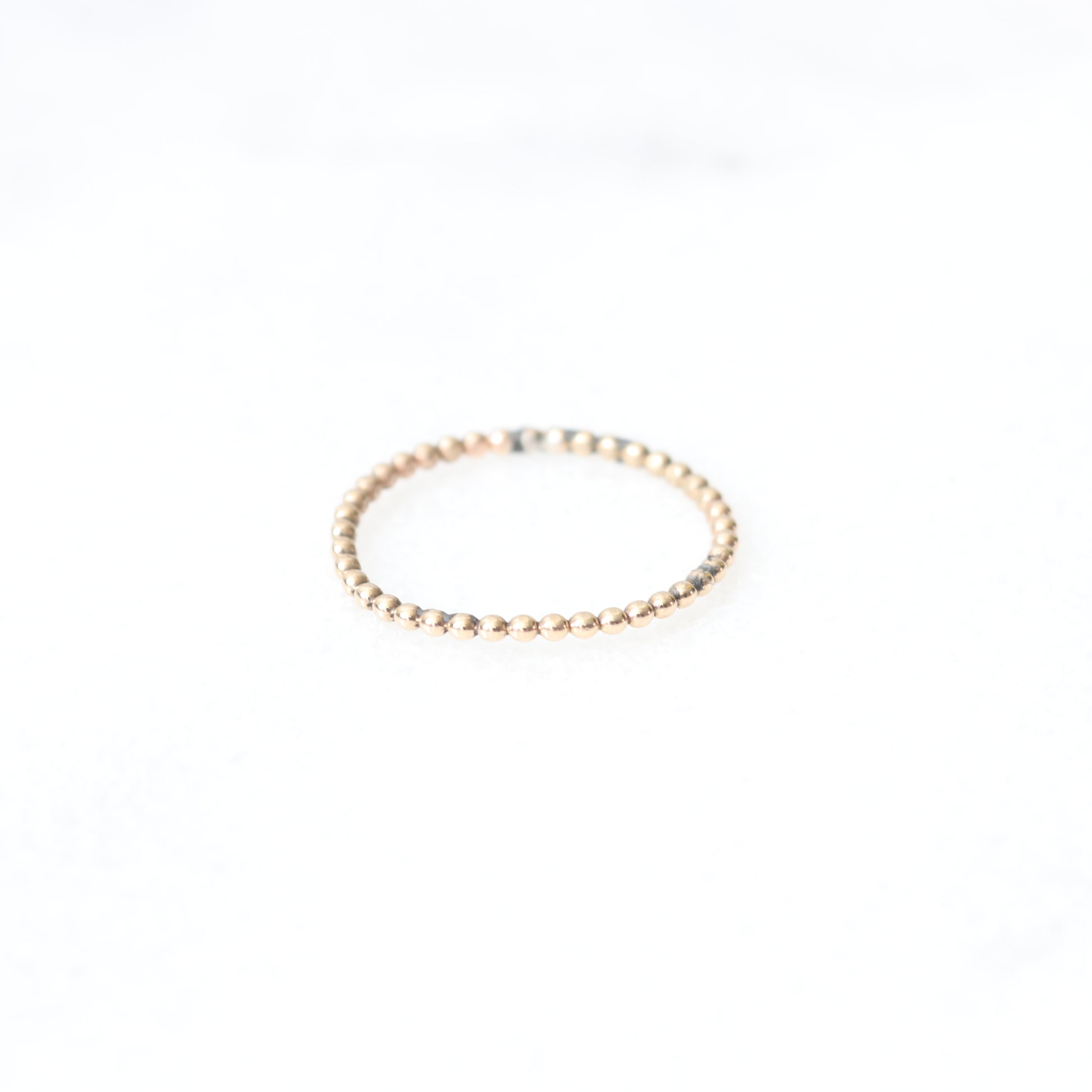 gold dot stacking ring