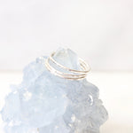 Load image into Gallery viewer, silver hammered stacking ring
