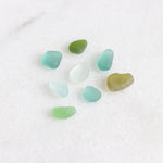 Load image into Gallery viewer, green and blue sea glass necklace
