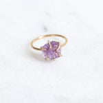 Load image into Gallery viewer, raw amethyst crystal ring
