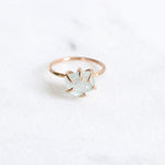 Load image into Gallery viewer, raw aquamarine crystal ring
