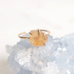 Load image into Gallery viewer, raw citrine crystal ring
