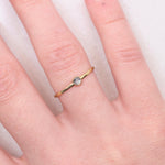 Load image into Gallery viewer, salt and pepper diamond ring in 14k gold
