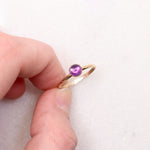 Load image into Gallery viewer, amethyst stone stacking ring set
