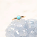 Load image into Gallery viewer, boho turquoise gemstone stacking ring

