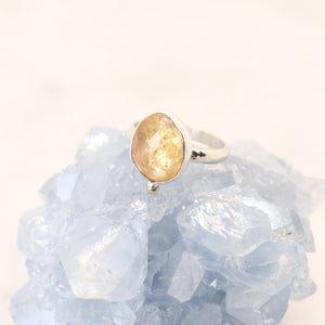 imperial topaz gemstone ring