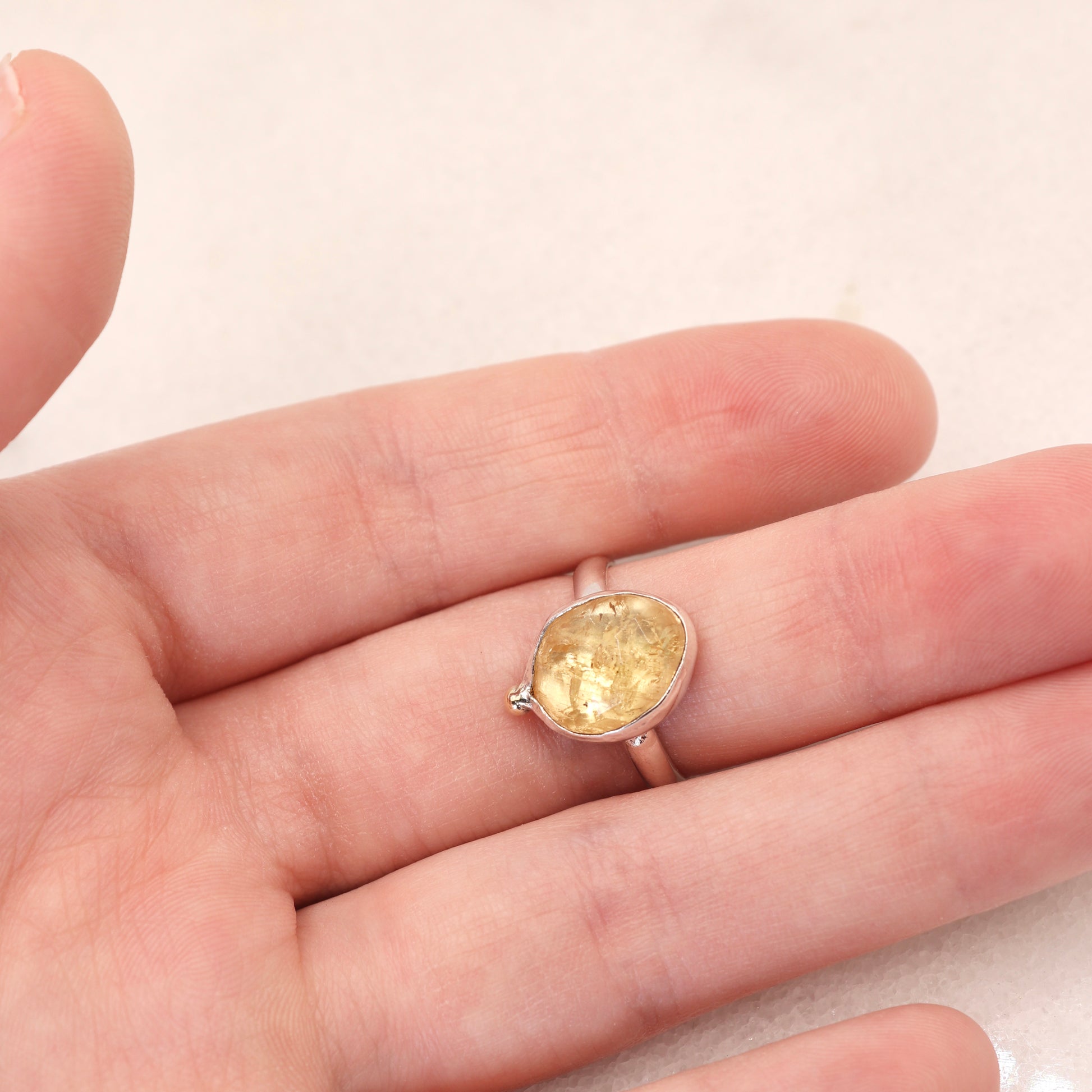 imperial topaz gemstone ring