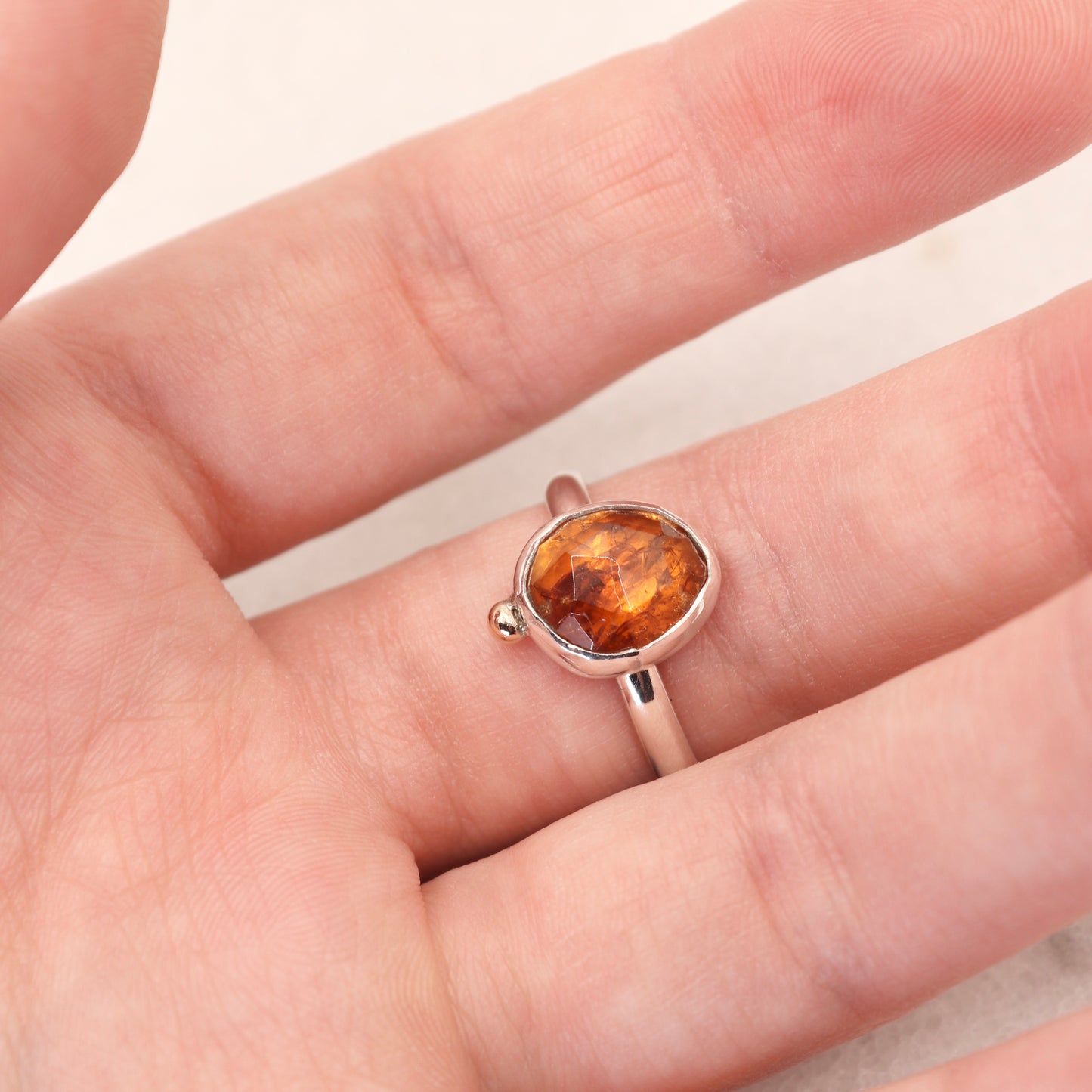 Spessartite garnet gemstone