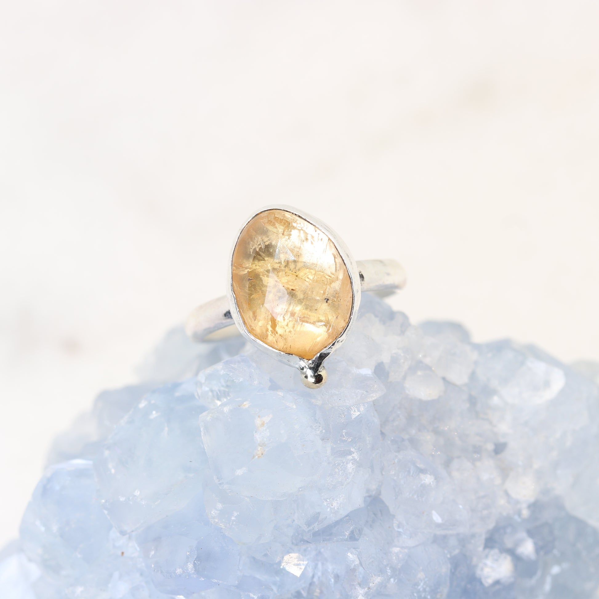 imperial topaz gemstone ring